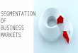 Segmentation of business market
