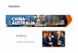 Getting out of the way: unlocking trade with China - China Australia Free Trade Agreement (ChAFTA)
