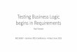 Testing begins with requirements - Presentation to BCS SIGiST jun15