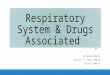Respiratory drugs