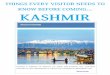 Things to know before coming to Kashmir