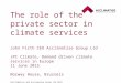 Acclimatise CEO John Firth on the role of the private sector in climate services
