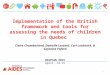 Implementation of the British framework and tools for assessing the needs of children in Quebec