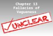 Fallacies of Vagueness