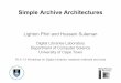 Simple Archive Architectures