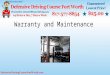Warranty and maintenance