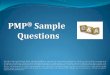 PMP Five Sample Questions