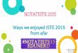 #Notatiste 2015 -- Ways we enjoyed ISTE 2015 from afar
