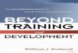 Beyond training and development