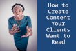 5 tips for great content