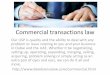 Commercial transactions law