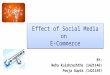 Effect of social media on e commerce