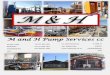 M&H Pump Services catalogue 2015