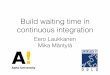 Build waiting time in continuous integration