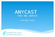 Anycast   free dns service