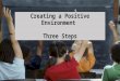 Creating a Positive Classroom Environment