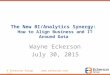 TDWI Boston Keynote: The New BI/Analytics Synergy
