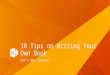 10 conseils sur la rédaction de votre propre livre