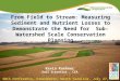 From Field to Stream: Measuring Sediment and Nutrient Losses - Kuehner