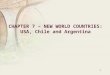 Chapter 7 – New world countries - USA, Chile and Argentina (NXPowerLite)