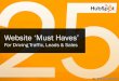 25 Must-Haves for a Great Website