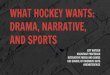 What Hockey Wants: Drama, Narrative, and Sports (DiGRA 2014 Talk)