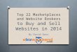 Top 22 Places to Buy Sell Websites 2014