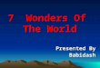 7 Wonders Of World