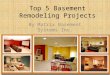 Top 5 basement remodeling projects of matrix basement