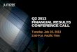 Q2 2013 Juniper Networks Earnings Conference Call