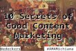 10 Advanced secrets of Good Content Marketing