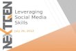 Leveraging Social Media Skills