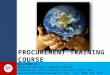 Procurement training Training Course- Introduction to procurement