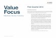 Mercer Capital's Value Focus: Medical Device Manufacturers | Q1 2014 | Five Trends to Watch in the Medical Devices Industry