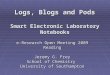 Blogs Logs Pods: Smart Labs