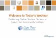 Delivering Online Student Self Service Support and Knowledge Management at Cape Fear Community College