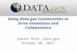 Community management in Data.gov