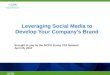 Leveraging Social Media to Develop Your Company
