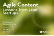 Agile Content: Lessons from Lean Startups