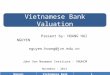 Vietnamese Bank Valuation