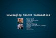Leveraging Talent Communities | Talent Connect Vegas 2013