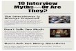 10 interview myths
