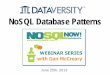 NoSQL Now! NoSQL Architecture Patterns