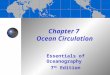 Chapter 7 Ocean Circulation