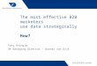 The most effective B2B marketers use data strategically. How?
