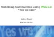 Mobilising Communities Using Web 2.0
