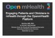 Open mHealth: Engaging Patients and Clinicians in