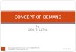 Concept of demand & supply