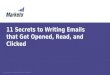 Dreamforce 2013 11 Secrets to Writing Emails That Get Opened, Read, and Clicked