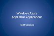 Introduction to Windows Azure AppFabric Applications